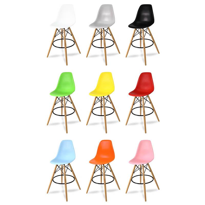 hoker krzesło barowe enzo na drewninaych nogach