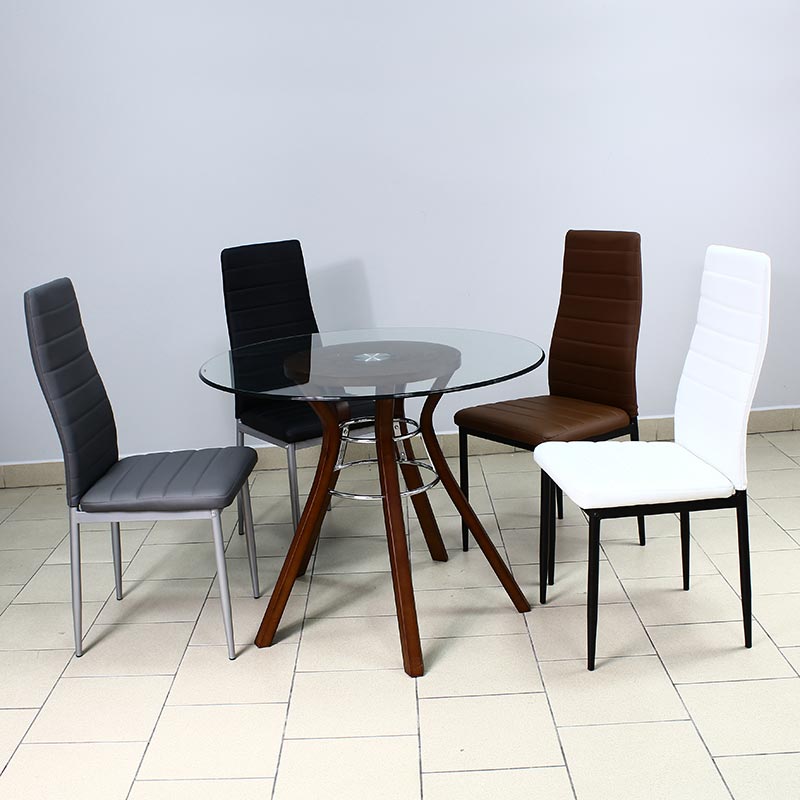 krzesło skórzane ekoskóra nowoczesne do salonu