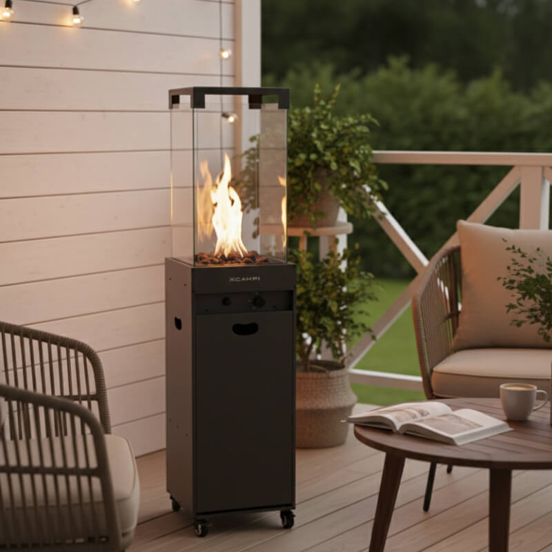 Grzejnik gazowy zewnętrzny 8 kW ozdobny – promiennik tarasowy