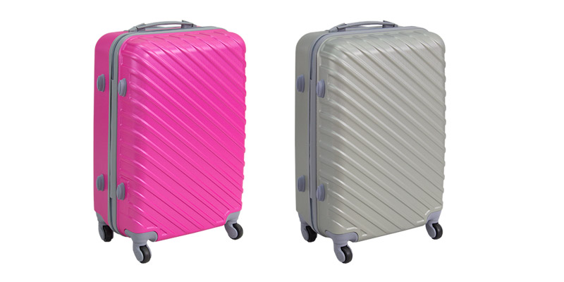 Walizka podróżna z rączką na kółkach ABS komplet walizka Lot Wizzair 
