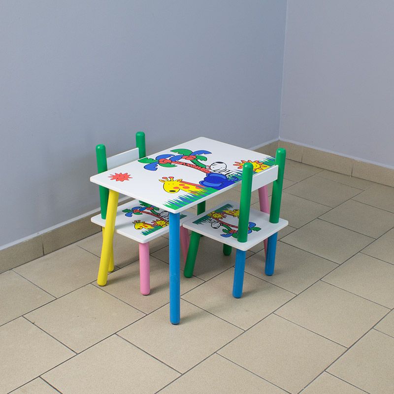 zestaw dziecięcy dla dzieci kolorowy stół krzesło