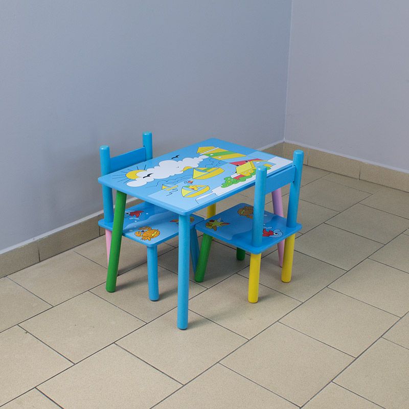 zestaw dziecięcy dla dzieci kolorowy stół krzesło