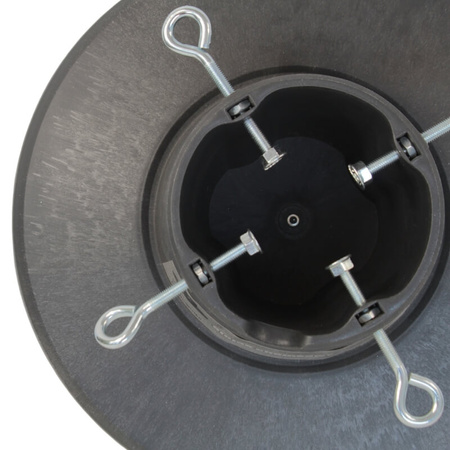 Stojak na choinkę – szary, pojemnik na wodę, dla drzewek do 2,1 m H5110G