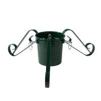 Metalowy stojak na choinkę zielony trójnóg, z pojemnikiem na wodę (do 2,1 m) H6303GR