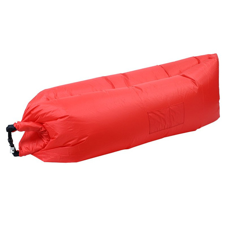 Lazy Bag Air dmuchana sofa materac powietrze leżak czerwony DS-100