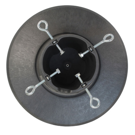 Stojak na choinkę – szary, pojemnik na wodę, dla drzewek do 2,1 m H5110G