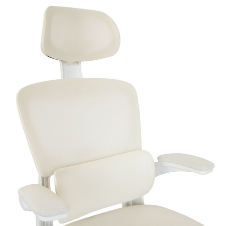 Krzesło obrotowe młodzieżowe do biurka – wygodne i stylowe dla dziewczynki L038 Beżowe