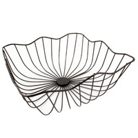 Koszyk na owoce H23634, metalowy, czarny