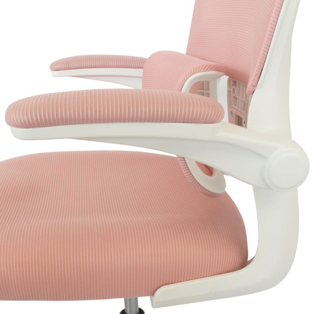 Różowy fotel gamingowy ergonomiczny – obrotowy, oddychający, dla gracza lub graczki L038