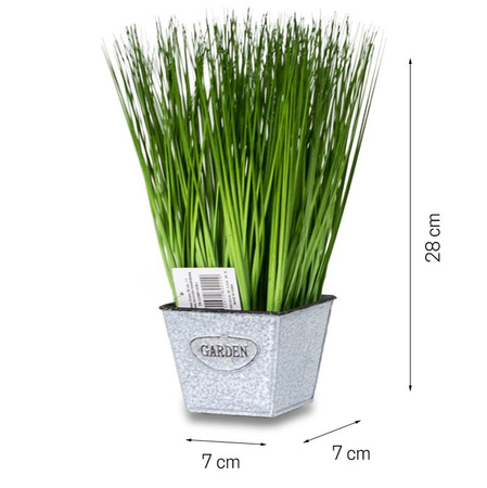 Sztuczna trawa pionowa w donicy Grass 28 cm I TR-GSMP-028-I