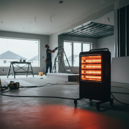 Ogrzewacz elektryczny na podczerwień do warsztatu, hali NIH09 240V/3000W 91m