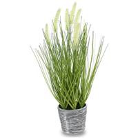 Sztuczna trawa roślina w doniczce ozdobna dekoracyjna do salonu kuchni zielona TR-DOG-041-I