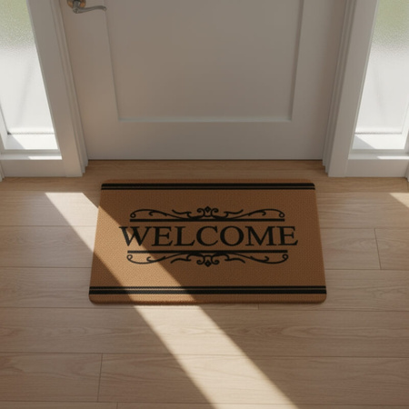 Wycieraczka wejściowa mata 60 × 40 cm „WELCOME” z ornamentem H24040-6