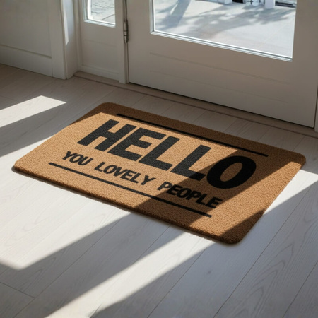 Wycieraczka wejściowa antypoślizgowa 40×60 cm – mata pod drzwi z napisem "HELLO" H24040-5