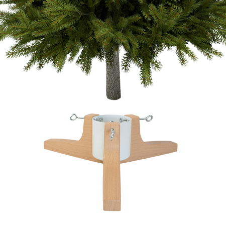 Stojak na choinkę H5108W – metalowy biały stojak z pojemnikiem na wodę do 2,2 m