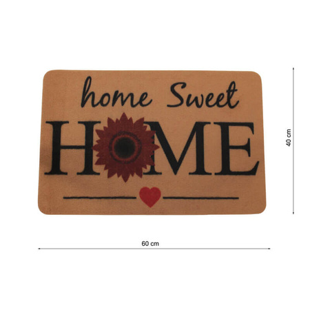 Wycieraczka tekstylna H24040-2 – mata wejściowa 60×40 cm „Kwiaty”