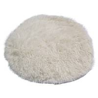 Pluszowa nakładka na krzesło futrzak poduszka włochata kremowa UC62909