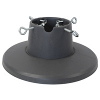 Stojak na choinkę H5110S – srebrno-szary, z pojemnikiem na wodę, dla drzewka do 2,1 m