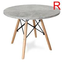 Stolik kawowy dla dzieci do pokoju dziecięcego na drewnianych bukowych nogach szary marmur 49 cm x 60 cm S305 roz