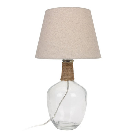 Przezroczysta lampa retro szklana do sypialni salonu z abażurem - NB3600000