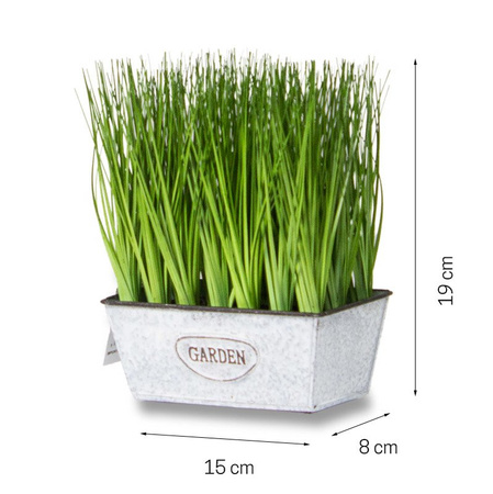 Sztuczna trawa pionowa w donicy Grass 19 cm I TR-GRMP-019-I