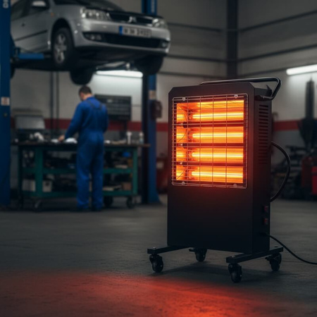 Ogrzewacz elektryczny na podczerwień do warsztatu, hali NIH09 240V/3000W 91m