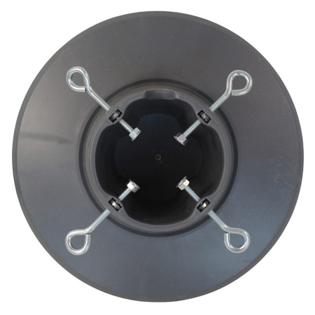 Stojak na choinkę H5110S – srebrno-szary, z pojemnikiem na wodę, dla drzewka do 2,1 m