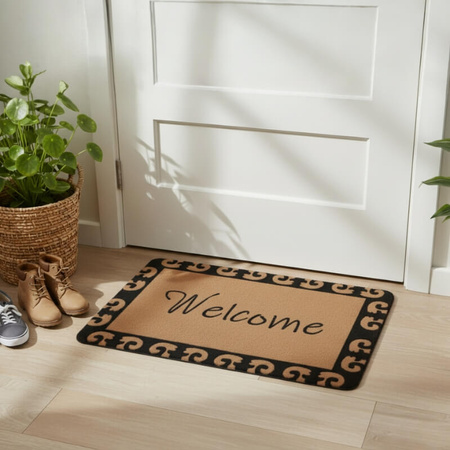 Wycieraczka do butów 60×40 cm z napisem WELCOME H24040-7