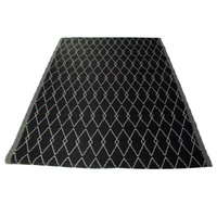 Dywan zewnętrzny na balkon i taras 160x220 cm – duży, wodoodporny, czarny ES-05B