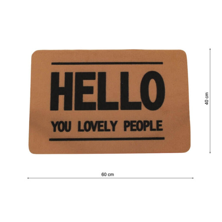 Wycieraczka wejściowa antypoślizgowa 40×60 cm – mata pod drzwi z napisem "HELLO" H24040-5