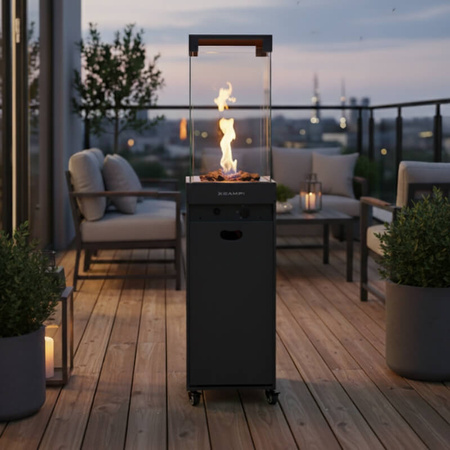 Ogrzewacz gazowy 8 kW zewnętrzny – promiennik ozdobny na taras, ogród PF-608 4-8KW 149cm