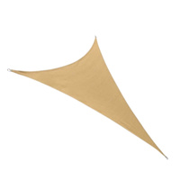 Żagiel przeciwsłoneczny ogrodowy trójkątny 3x3x3 m – jasna osłona na taras, balkon, żółty 180g Z-T-333-Y