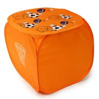 Pojemnik do przechowywania zabawek, prania, kosz tekstylny pomarańczowy M-26-02 piłka