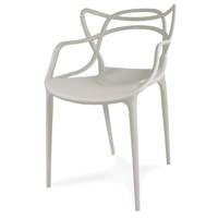 Krzesło ażurowe nowoczesne do ogrodu stylowe na balkon taras masters szare 547 DF/BB