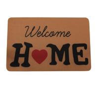 Wycieraczka tekstylna, mata wejściowa 60×40 cm „HOME ♥” H24040-3