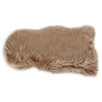 Dywan sztuczna skóra do salonu ekoskóra dywanik do sypialni brązowy 70x45cm UC20234B