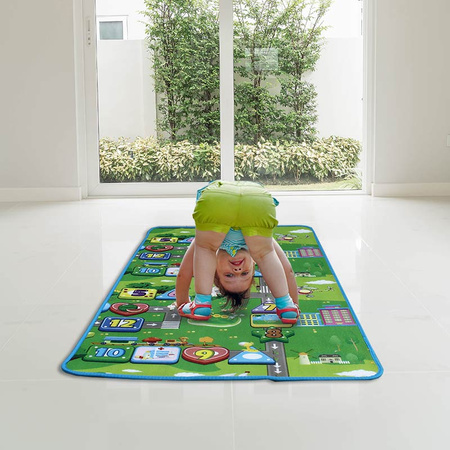 Dwustronna mata dziecięca wodoodporna 90 cm x 150 cm gr. - 0,5 cm M-28-10
