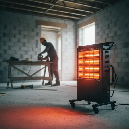 Ogrzewacz elektryczny na podczerwień do warsztatu, hali NIH09 240V/3000W 91m