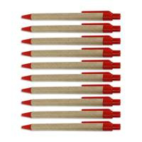 Komplet długopisów papierowych eko 10 szt cienkopis do pisania UC1910913