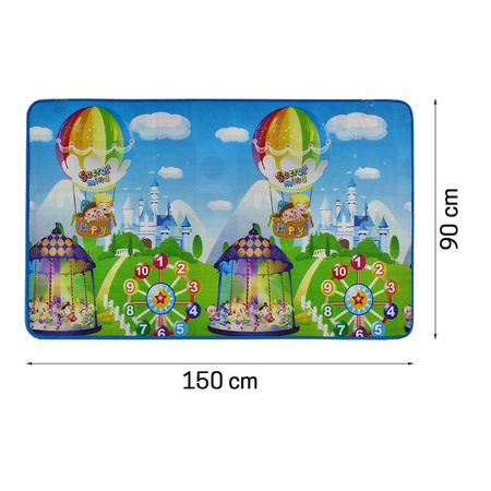 Wodoodporna mata edukacyjna dwustronna do pokoju dziecka 90 cm x 150 cm gr. - 0,5 cm M-28-03