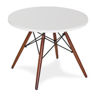 Stolik kawowy lub dla dzieci do pokoju dziecięcego na drewnianych nogach wenge biały 46 cm x 60 cm S305