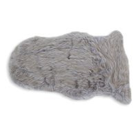 Dywan sztuczna skóra do salonu ekoskóra dywanik do sypialni szary 60x90cm UC20235LG