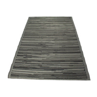 Dywan zewnętrzny na taras i balkon 120x180 cm – czarny, styl boho, wodoodporny ES-08A