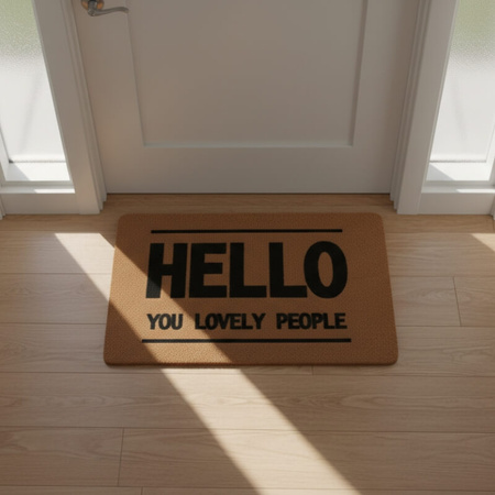 Wycieraczka wejściowa antypoślizgowa 40×60 cm – mata pod drzwi z napisem "HELLO" H24040-5