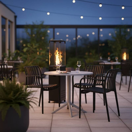 Ogrzewacz gazowy 8 kW zewnętrzny – promiennik ozdobny na taras, ogród PF-608 4-8KW 149cm