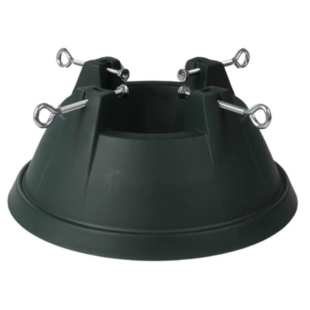 Stojak pod choinkę zielony okrągły – stabilny plastikowy, do 2,2 m, H5116GR