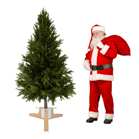 Stojak na choinkę H5108W – metalowy biały stojak z pojemnikiem na wodę do 2,2 m