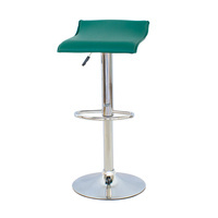 Hoker krzesło obrotowe chromowane z regulacją i podnóżkiem turkus 707 TR AL