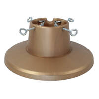 Stojak na choinkę H5110GO – złoty stojak z pojemnikiem na wodę, dla drzewek do 2,1 m