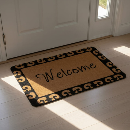 Wycieraczka do butów 60×40 cm z napisem WELCOME H24040-7